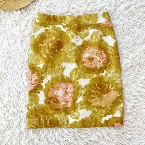 Talbot’s Floral Print Textured Pencil Skirt Workwear Office 4